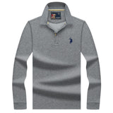 High Quality Tops&Tees Solid color Men Polo 3D Embroidery Business Casual Polo Shirts Winter Long sleeve polo shirt man brand