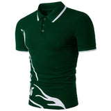 summer new Polo shirt men short-sleeved casual Slim solid color Polo shirt shrink-proof quick-drying outdoor leisure POLO shirt