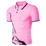 summer new Polo shirt men short-sleeved casual Slim solid color Polo shirt shrink-proof quick-drying outdoor leisure POLO shirt