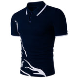 summer new Polo shirt men short-sleeved casual Slim solid color Polo shirt shrink-proof quick-drying outdoor leisure POLO shirt